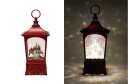 KDA255 - ILLUMINATING WATER GLITTER GLOBE - RED LANTERN W/SPINNING SCENE