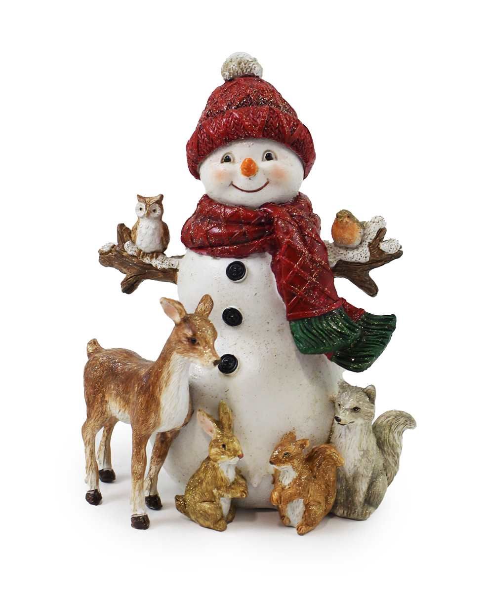 KT7175 - CHRISTMAS DÉCOR - SNOWMAN W/ANIMALS