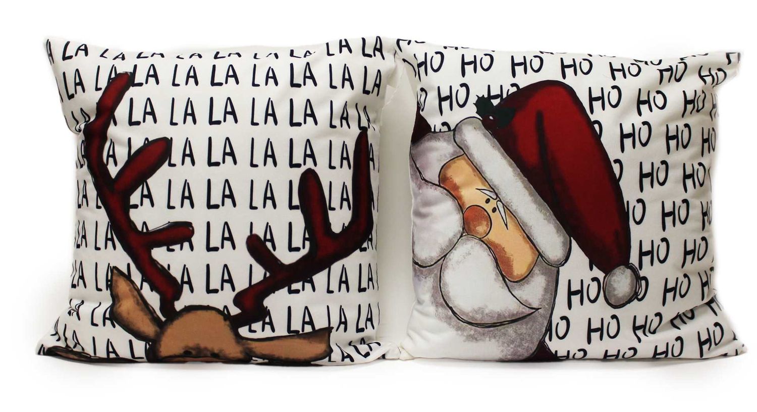 MAU29S - PILLOW - SANTA/REINDEER 2/ASST