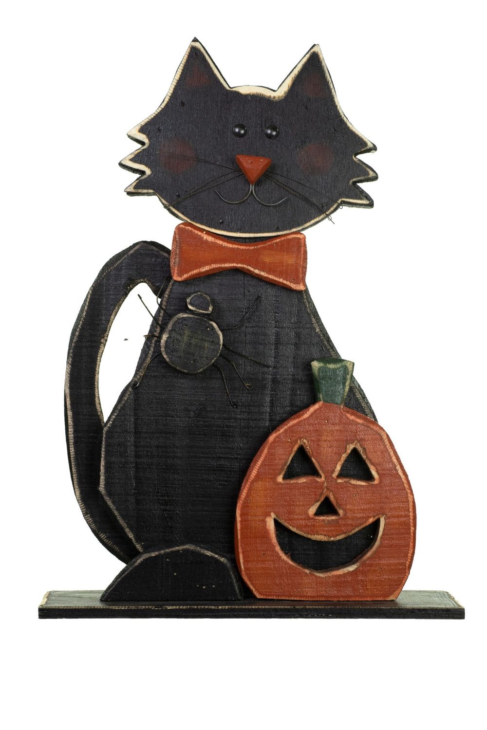 S2981 - STANDING CAT W/ PUMPKIN