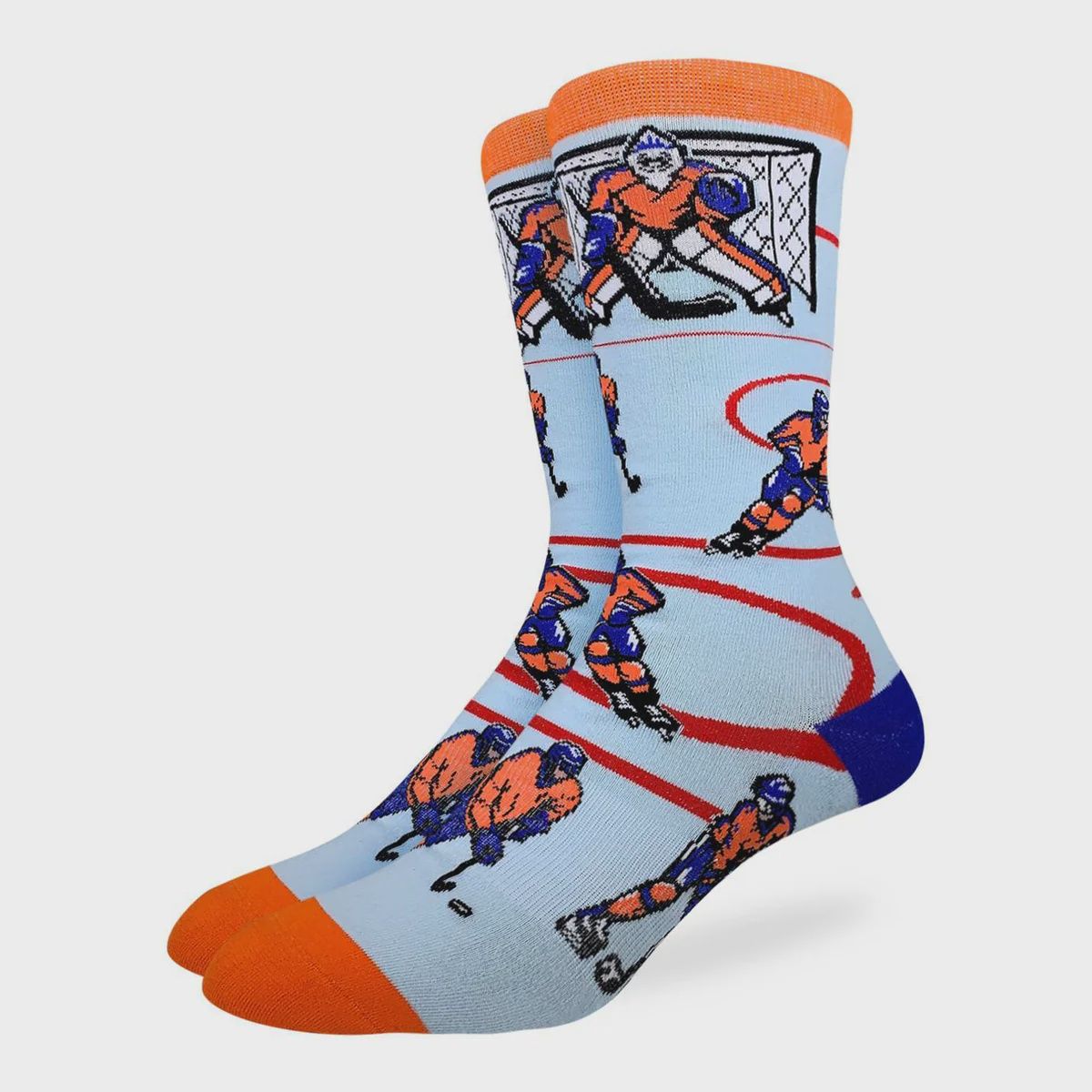 1496 - MEN&#39;S HOCKEY, ORANGE &amp; BLUE SOCKS