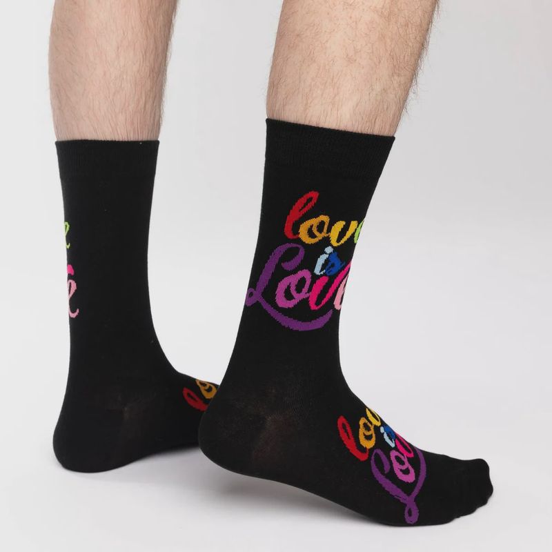 1515 - MEN'S LOVE IS LOVE SOCKS - SIZE 7-12