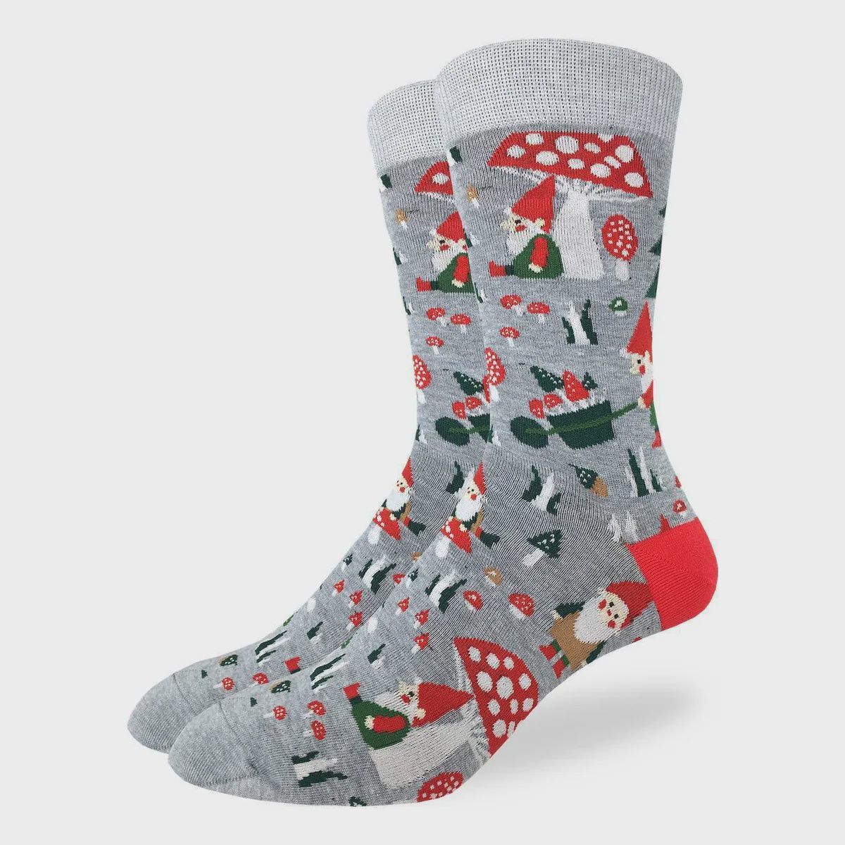 1423 - MEN&#39;S WOODLAND GNOMES SOCKS - SHOE SIZE 7-12