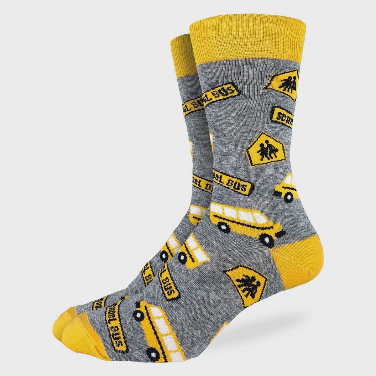 1572 - MEN&#39;S SCHOOL BUS SOCKS - SHOE SIZE 7-12