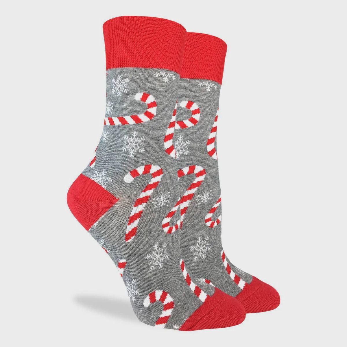 3166 - WOMEN&#39;S CANDY CANES SOCKS - SHOE SIZE 5-9