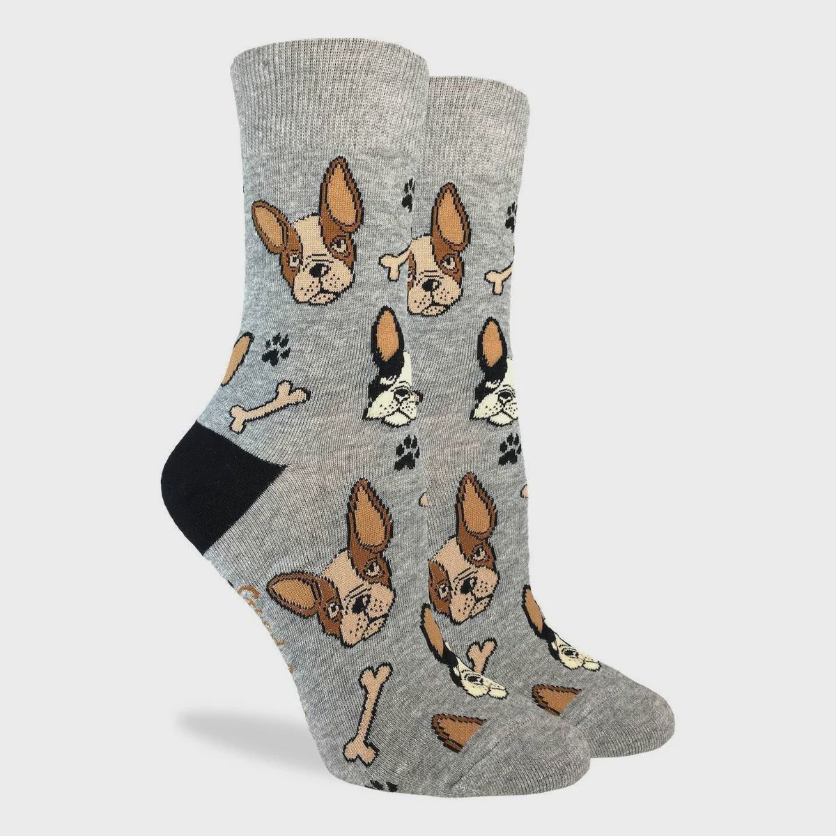 3191 - WOMEN&#39;S FRENCH BULLDOG SOCKS - SHOE SIZE 5-9