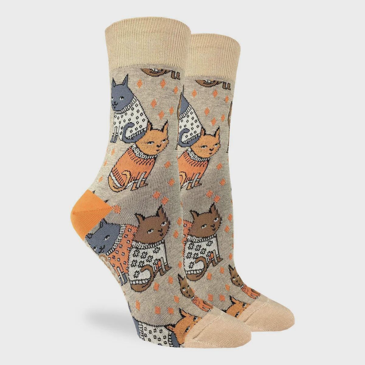3228 - WOMEN&#39;S SWEATER CATS SOCKS - SHOE SIZE 5-9