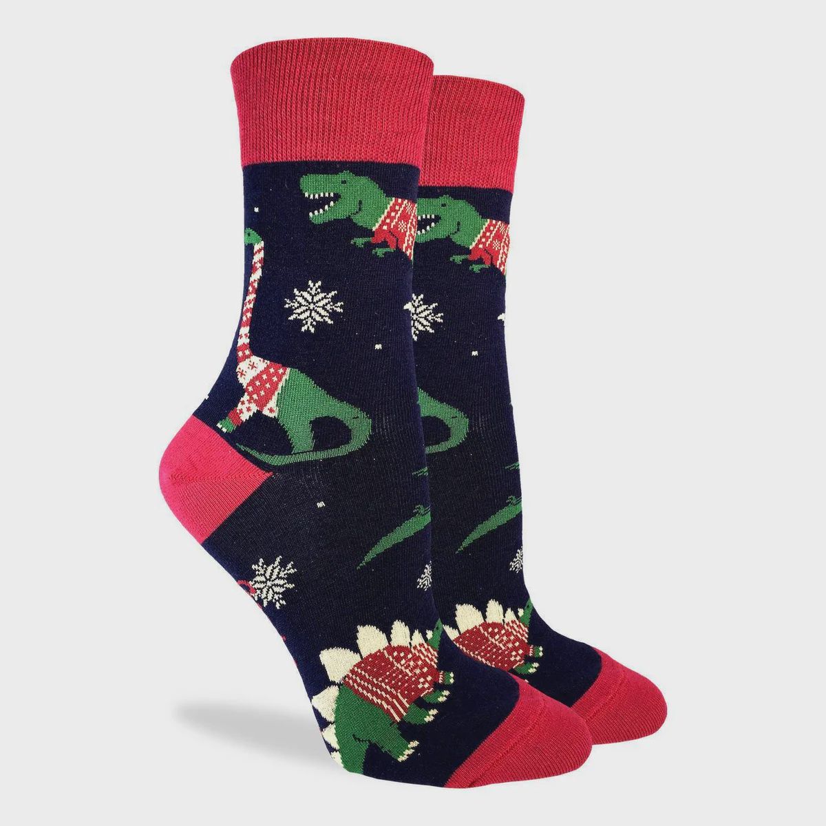 3193 - WOMEN&#39;S CHRISTMAS SWEATER DINOSAUR SOCKS - SHOE SIZE 5-9