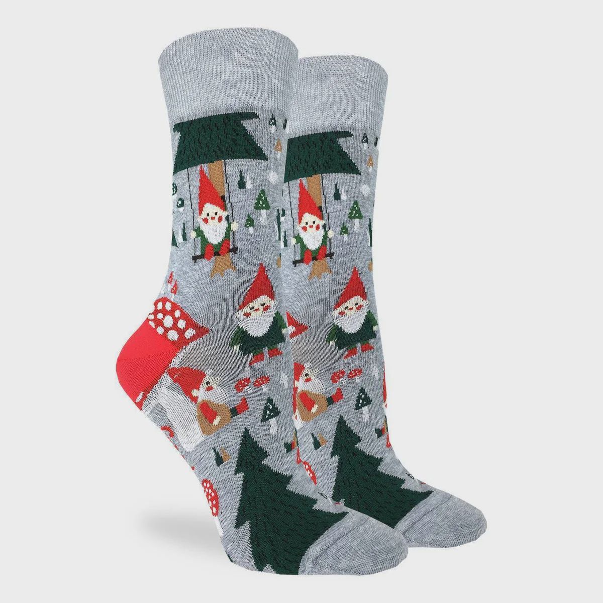 3210 - WOMEN&#39;S WOODLAND GNOMES SOCKS - SHOE SIZE 5-9