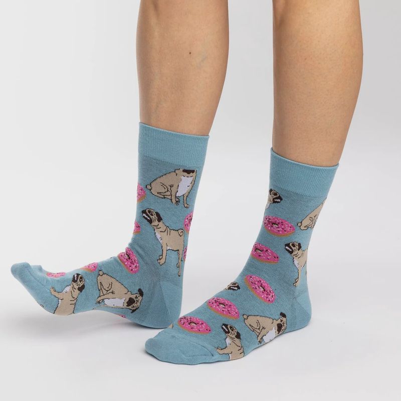 3288 - WOMEN'S PUGS AND DONUTS SOCKS - SHOE SIZE 5-9
