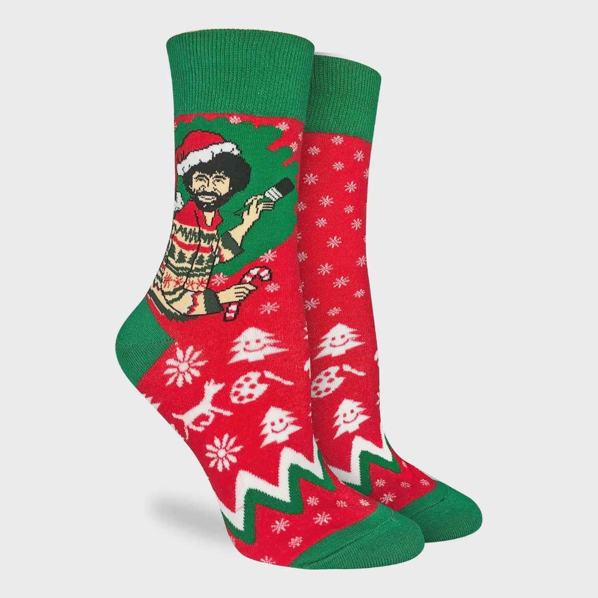 3359 - WOMEN&#39;S BOB ROSS CHRISTMAS SOCK