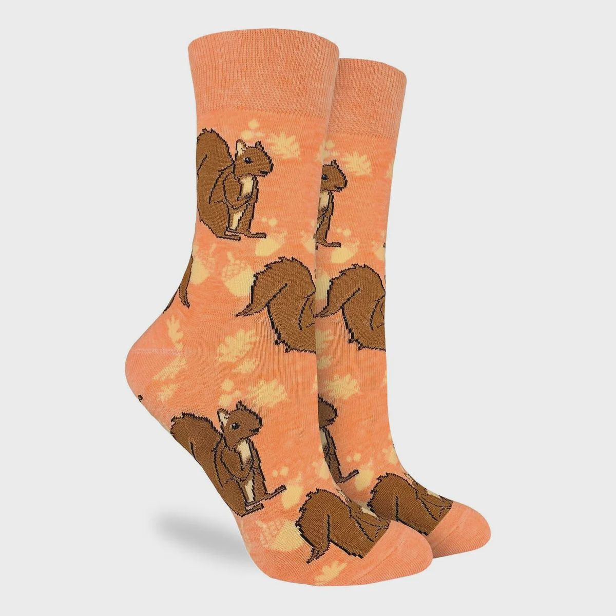 3390 - WOMEN&#39;S ORANGE SQUIRREL SOCKS