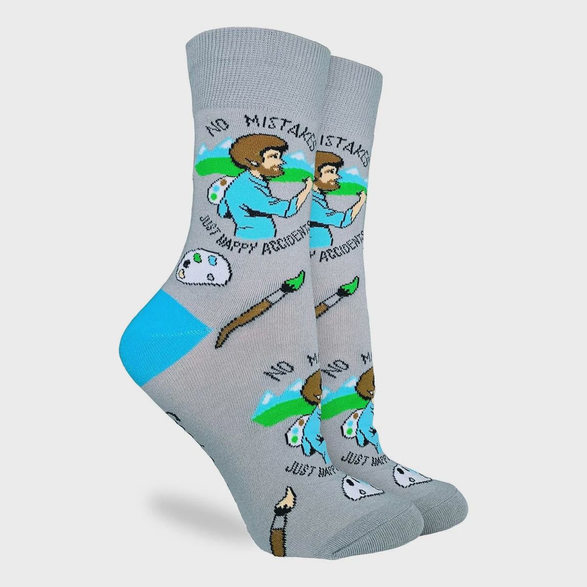3361 - WOMEN&#39;S BOB ROSS HAPPY ACCIDENT SOCKS