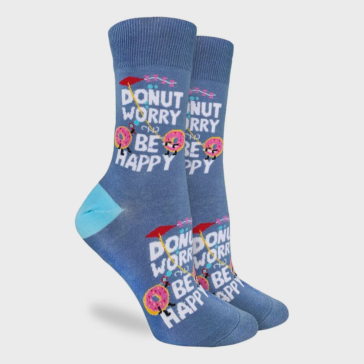 3371 - WOMEN&#39;S DONUT WORRY BE HAPPY SOCKS
