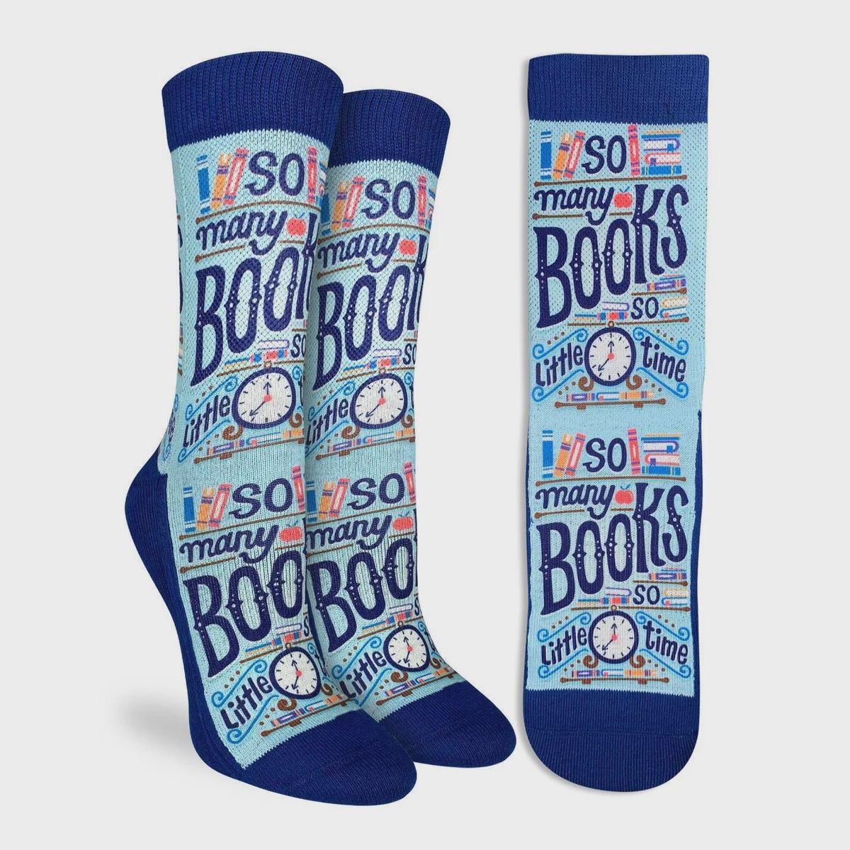 5194 - WOMEN&#39;S SO MANY BOOK SO LITTLE TIME SOCKS - SHOE SIZE 5-9