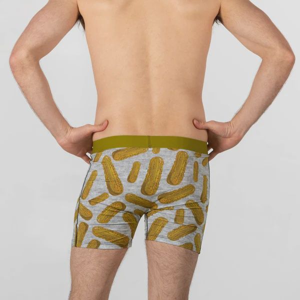 90716 - MEN'S DILL PICKLES UNDERWEAR - LARGE (SIZE 36-38) / GRAY