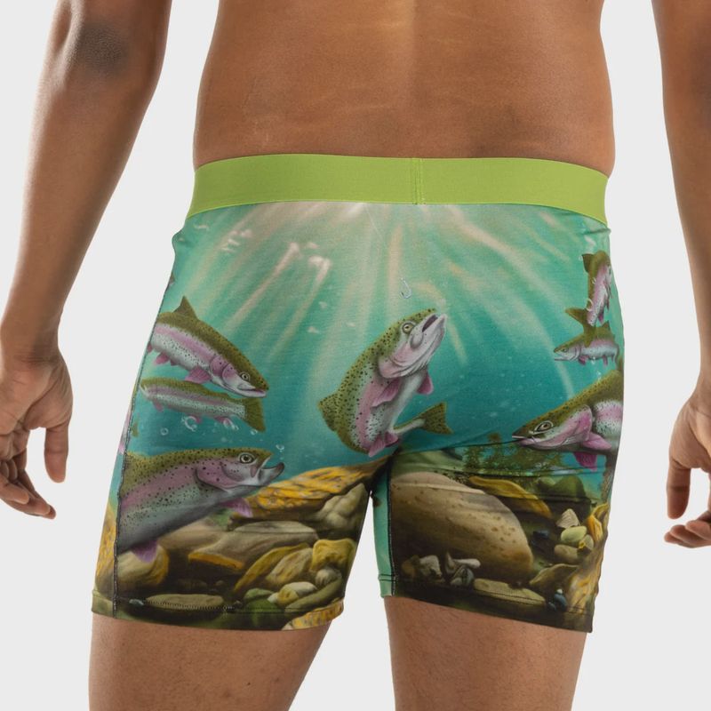 90966 - MEN'S BROWN TROUT UNDERWEAR - LARGE (SIZE 36-38)