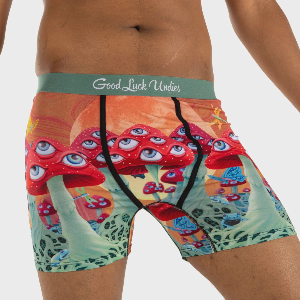 91107 - MEN&#39;S MAGIC MUSHROOMS UNDERWEAR - EXTRA LARGE (SIZE 38-40)