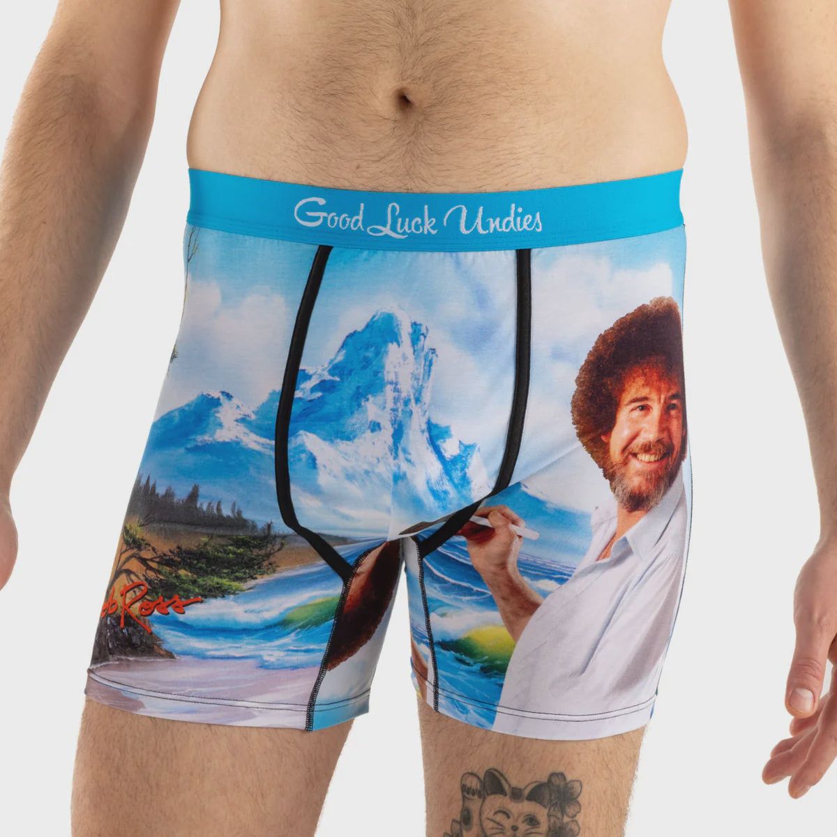 91247 - MEN&#39;S BOB ROSS, HAPPY MOUNTAIN UNDERWEAR - EXTRA LARGE (SIZE 38-40) / BLUE