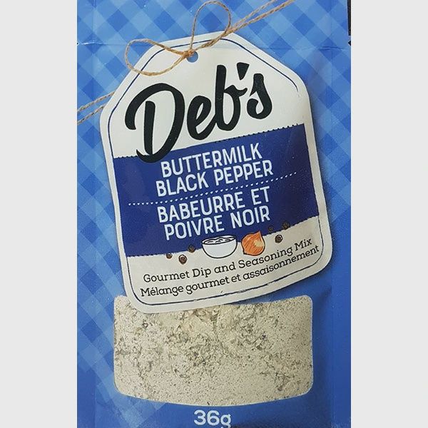 DEB-BBP - DEB'S DIPS - BUTTERMILK BLACK PEPPER