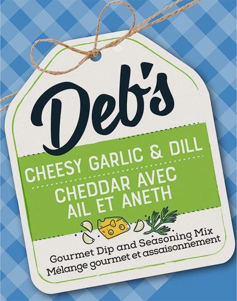 DEB-CGD - DEB&#39;S DIPS - CHEESY GARLIC AND DILL