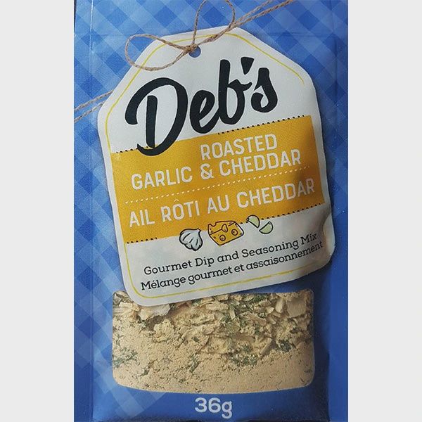DEB-RGC - DEB'S DIPS - ROASTED GARLIC + CHEDDAR