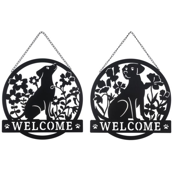 CB186947 - WALL DÉCOR / WELCOME DOG 2/ASST
