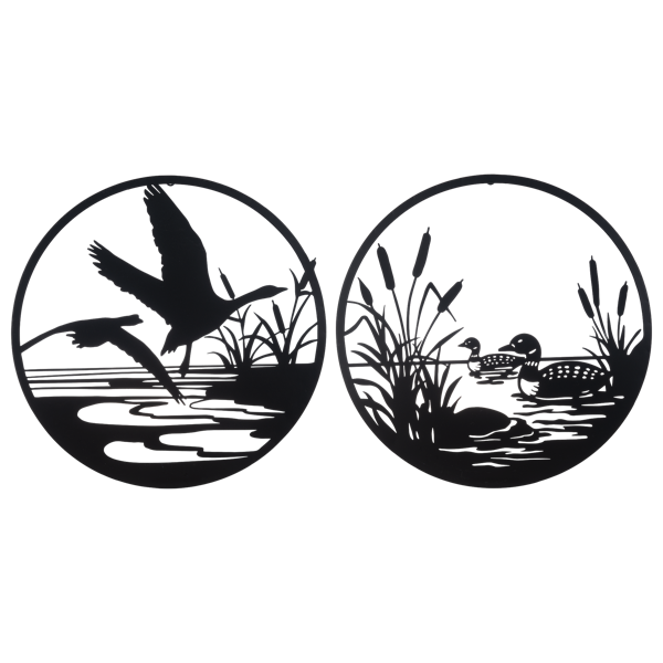 CB195405 - WALL DÉCOR / LOONS OR GEESE