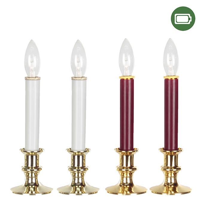 X99947 - TAPER CANDLE / SET/2 WHITE OR RED