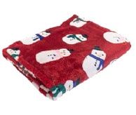 IX-493887 - FLEECE THROW - SNOWMEN