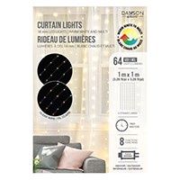 X84749 - CURTAIN LIGHTS - WARM WHITE TO MULTICOLOUR