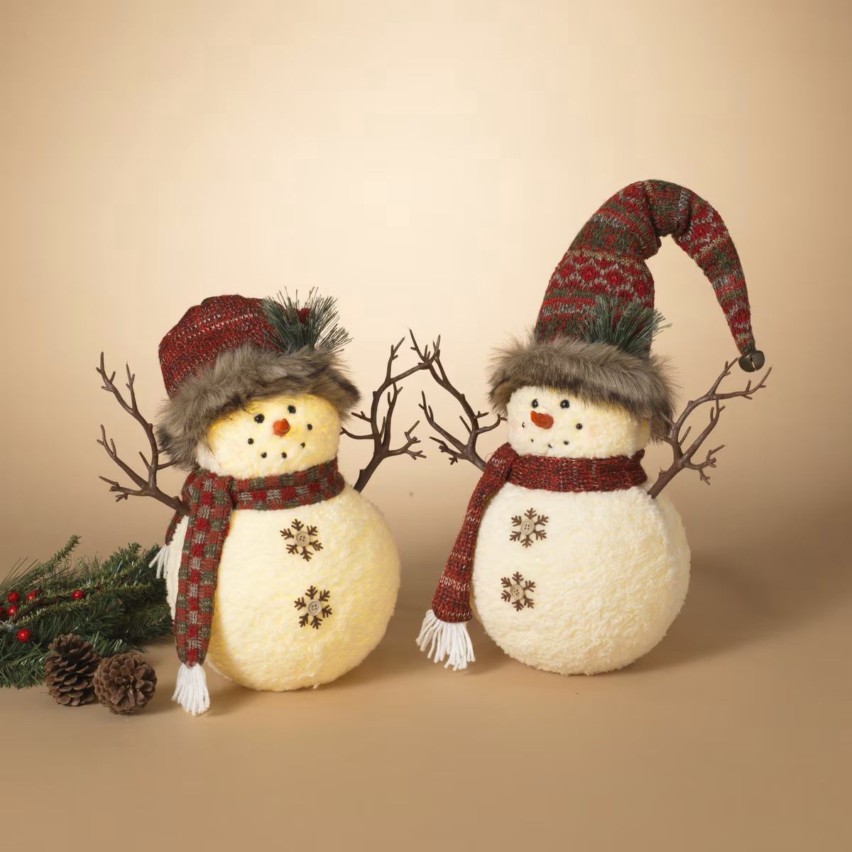 2604700 - 13.7&quot; ILLUMINATING HOLIDAY SNOWMAN 2/ASST