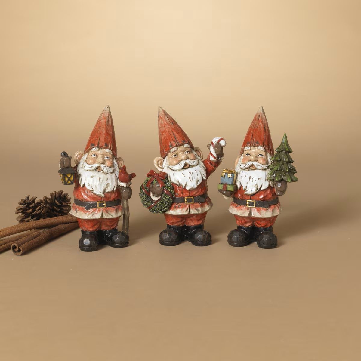 2685390 - RESIN HOLIDAY SANTA 3/ASST