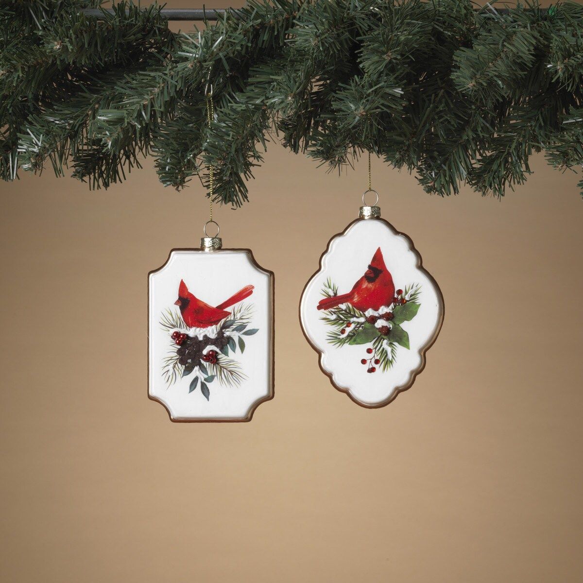 2691220 - 4.75 GLASS CARDINAL ORNAMENT 2/ASST