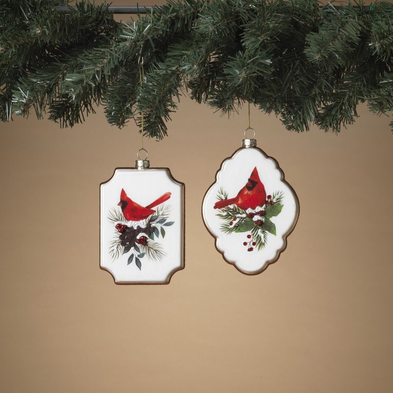2691220 - 4.75 GLASS CARDINAL ORNAMENT 2/ASST