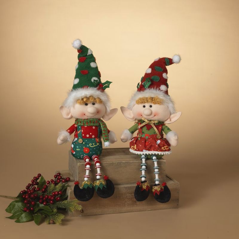 2660270 - HOLIDAY ELF SHELF SITTER 2/ASST
