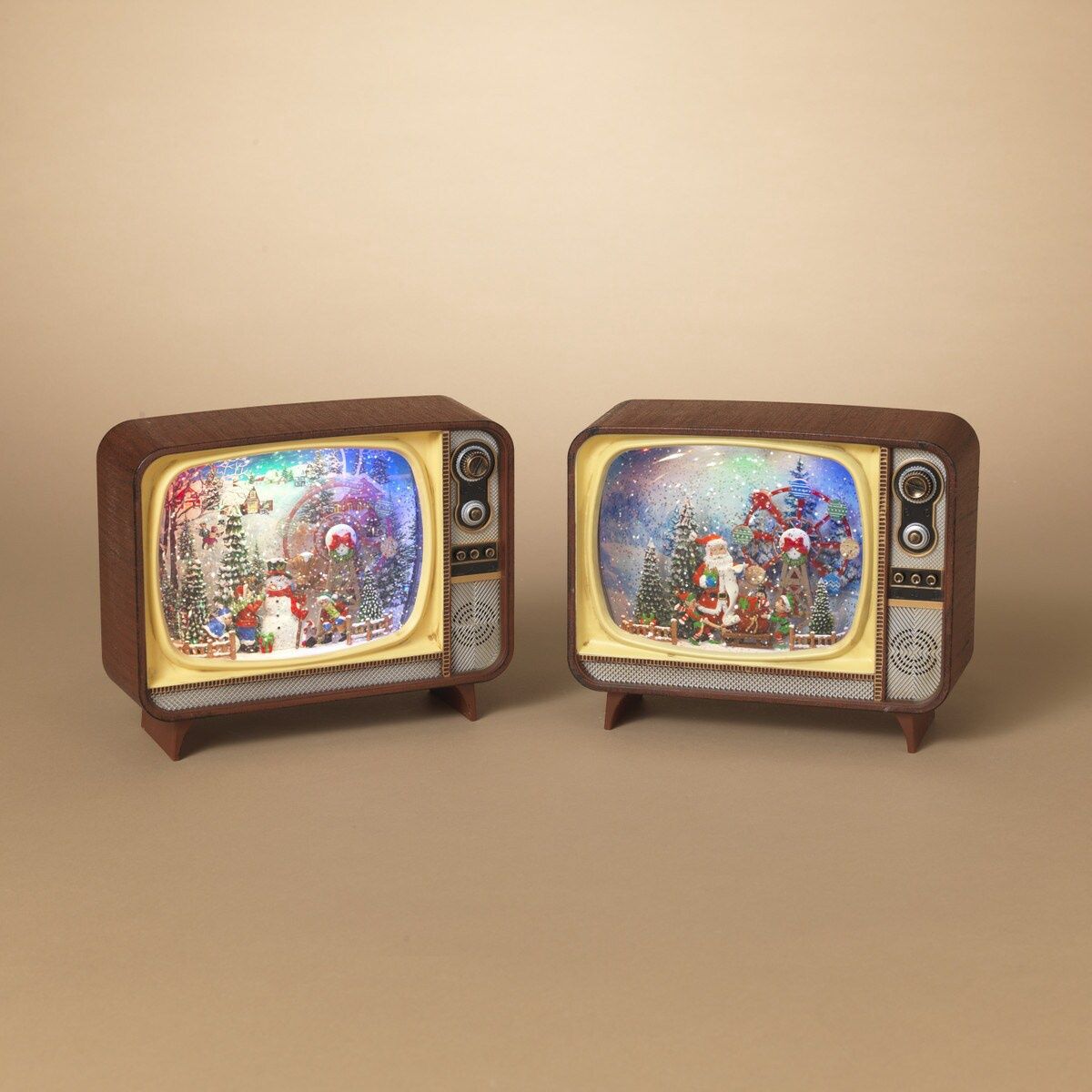2732530 - 8.13&quot; SPINNING WATER GLOBE TV 2/ASST, DESIGN: SNOWMAN
