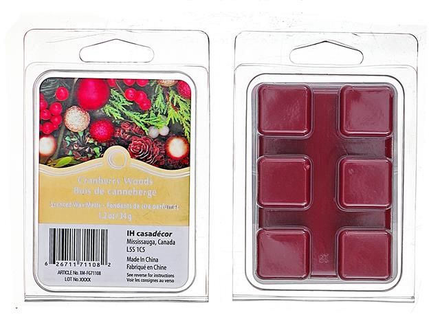 XM-FG71108 - SCENTED WAX MELTS - CRANBERRY WOODS