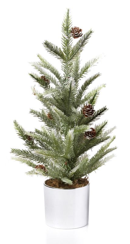 450037 - 18&quot; PINE TREE IN SILVER POT