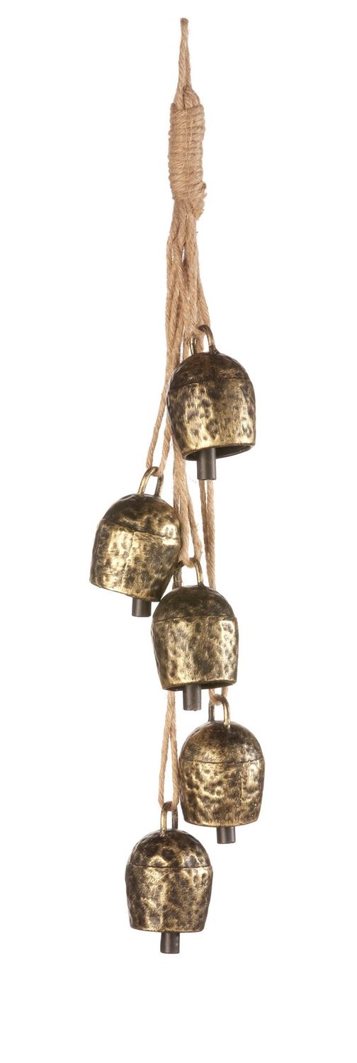 19315536 - HANGING BELLS - HAMMERED GOLD (5)