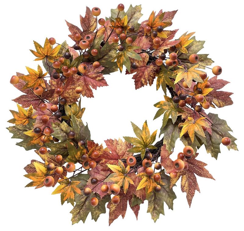 XW-HH1057 - 22&quot; FALL WREATH