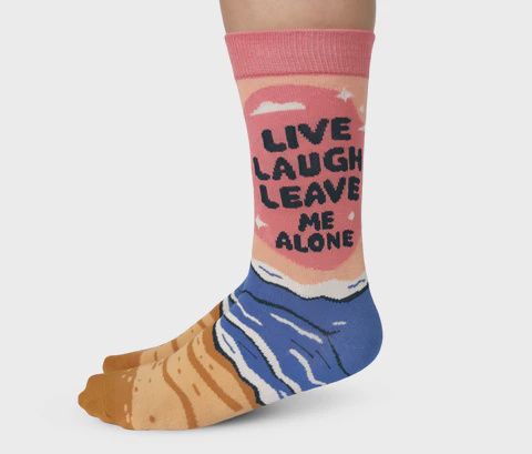 2926 - WOMEN&#39;S SOCKS - LIVE, LAUGH, LEAVE