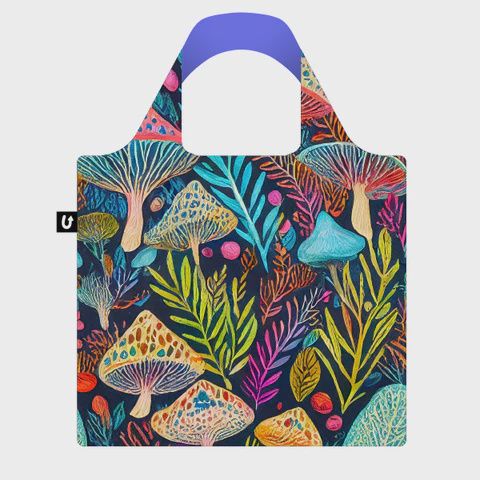 4074 - FOLDABLE TOTE - MUSHROOM MAGIC