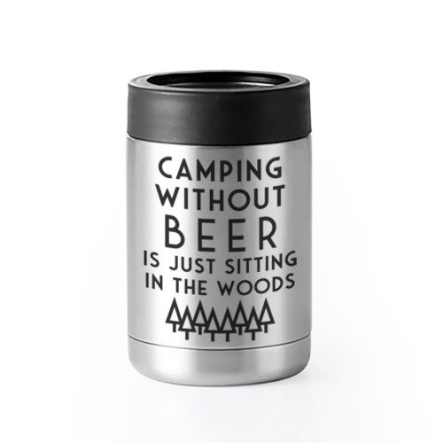 002-002 - CAN KOOZIE - CAMPING WITHOUT BEER