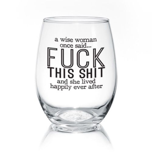 014-019 - WINE GLASS - A WISE WOMAN