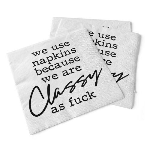 012-037 - NAPKIN - WE USE NAPKINS