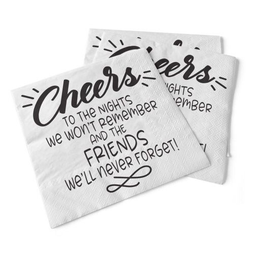 012-015 - NAPKIN - CHEERS TO THE NIGHTS