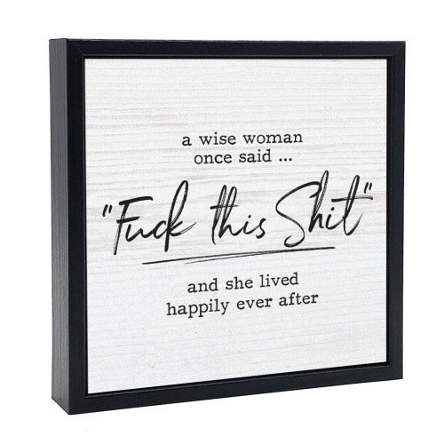 032-105 - SIGN (SM) - A WISE WOMAN