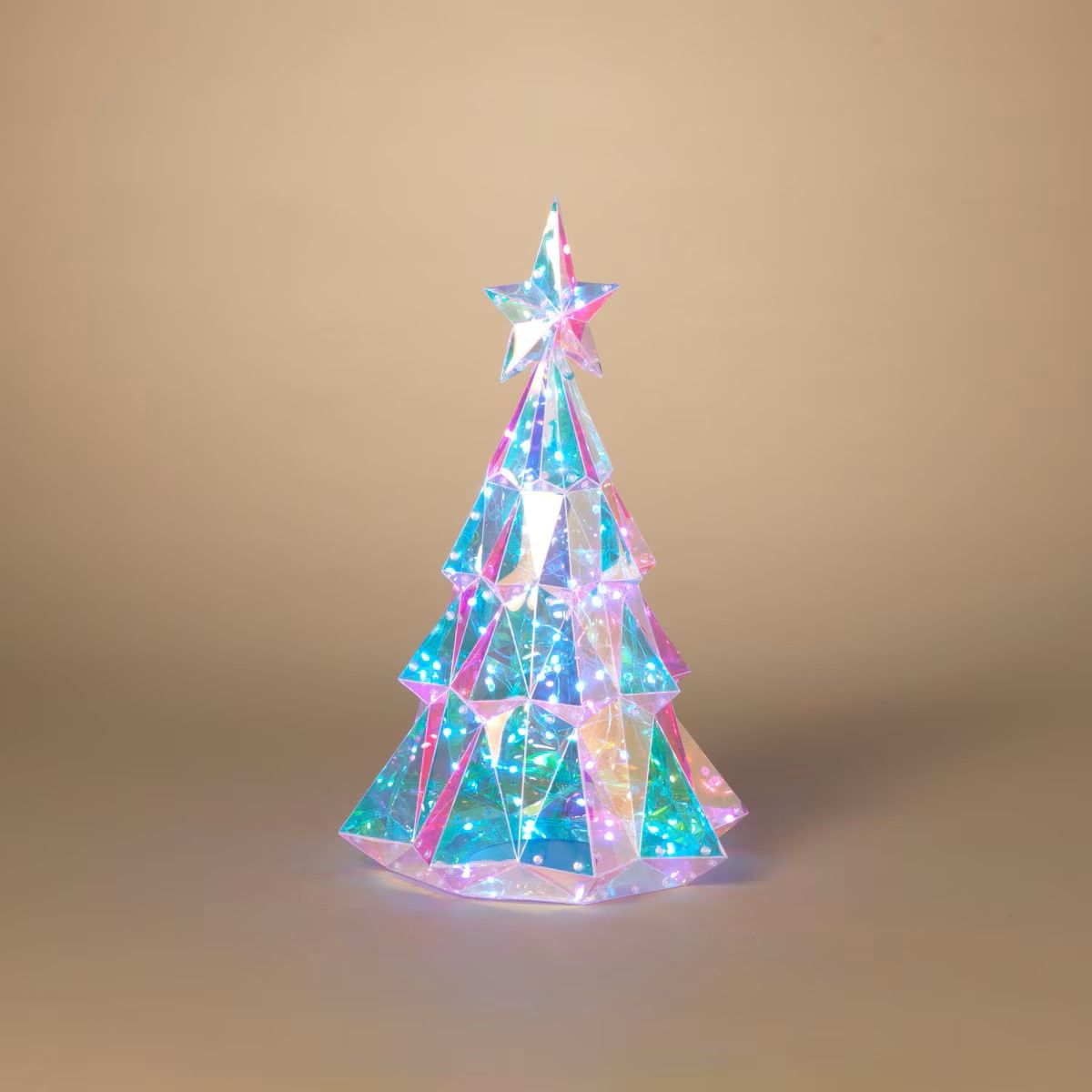 2738840 - RGB LIGHTED HOLOGRAPHIC HOLIDAY TREE WITH REMOTE CONTROL
