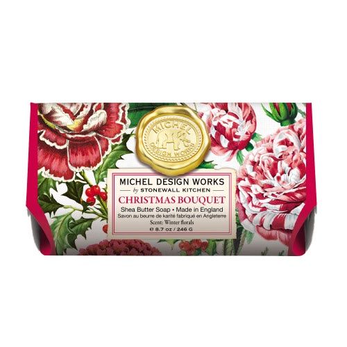 802361 - CHRISTMAS BOUQUET LARGE BATH SOAP BAR 8.7 OZ